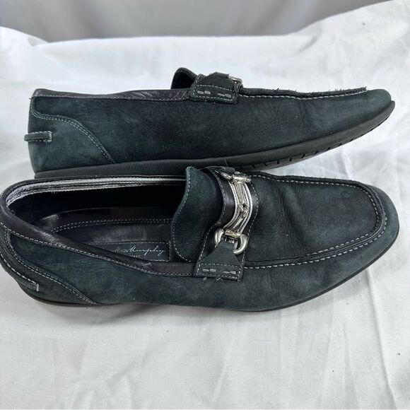Johnston Murphy  Loafer Men's 8.5 M Black & grey Toe Silver Bit - Picture 8 of 11